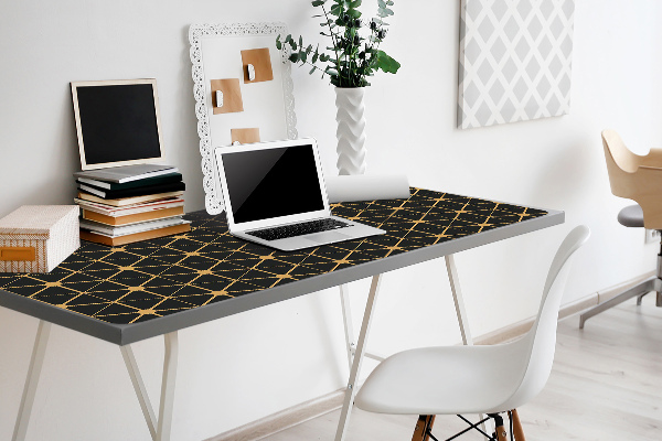 Large desk mat for children hexagons
