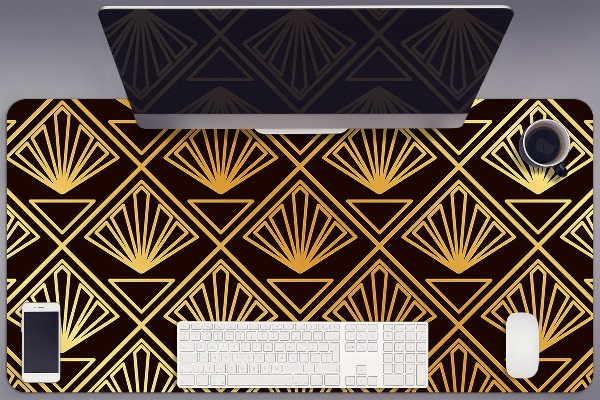 Large desk mat table protector Art Deco style