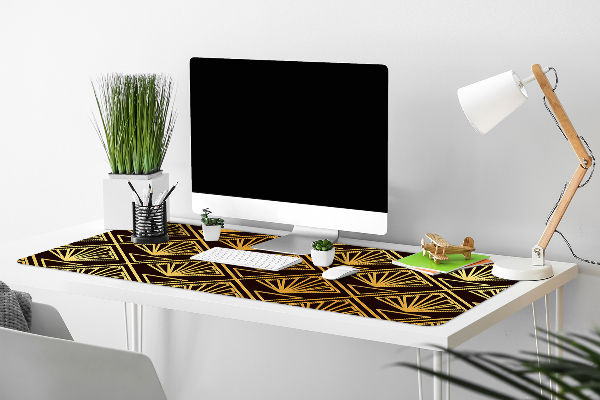Large desk mat table protector Art Deco style