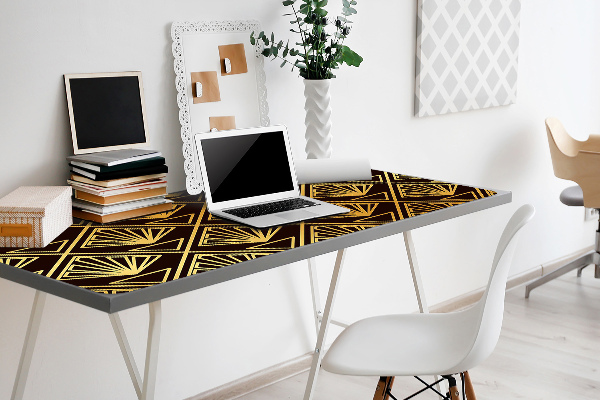 Large desk mat table protector Art Deco style