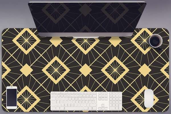Large desk mat for children retro pattern