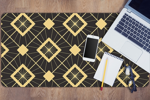 Large desk mat for children retro pattern