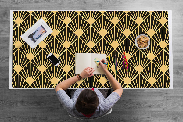 Large desk mat for children Art deco