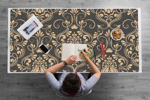 Full desk mat Golden ornament