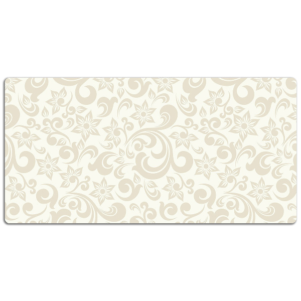Large desk mat table protector baroque pattern