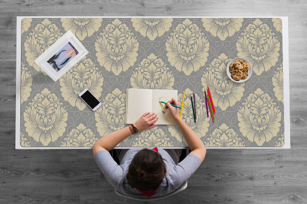 Full desk protector Damask pattern