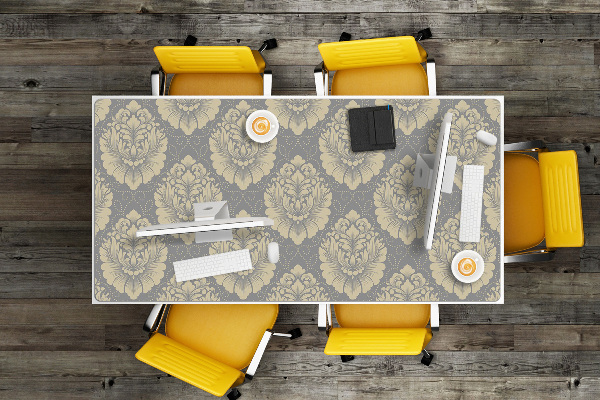 Full desk protector Damask pattern