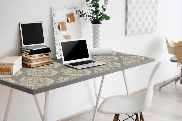 Full desk protector Damask pattern