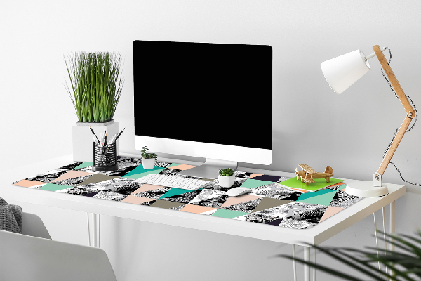 Full desk pad tropical patchwork