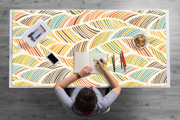 Full desk pad abstract waves