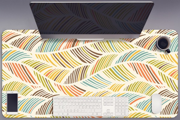 Full desk pad abstract waves