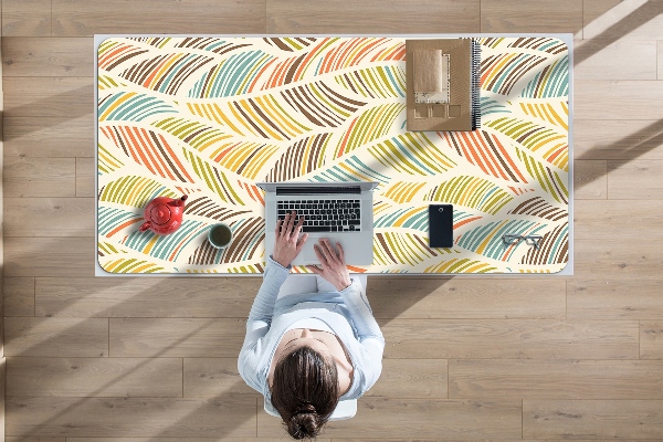 Full desk pad abstract waves