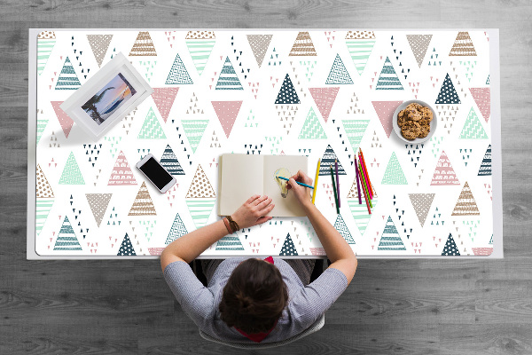 Full desk pad drawn triangles