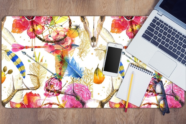 Full desk pad Indian motifs