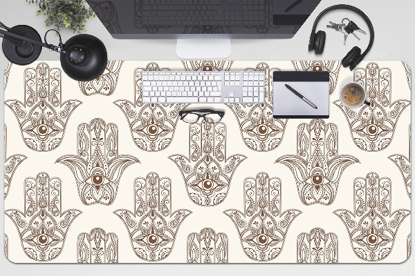 Full desk mat brown symbol