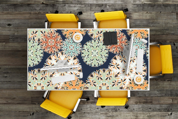 Full desk protector colorful mandalas