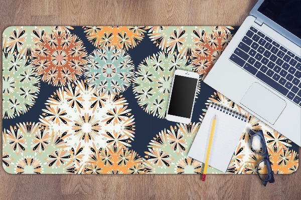 Full desk protector colorful mandalas