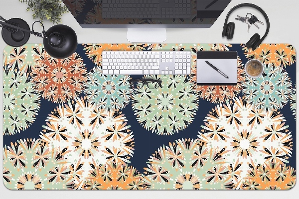 Full desk protector colorful mandalas
