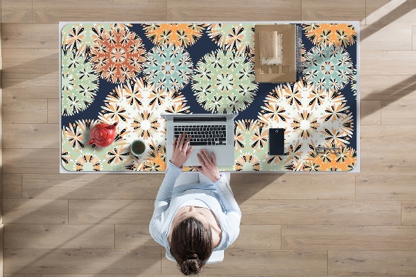 Full desk protector colorful mandalas