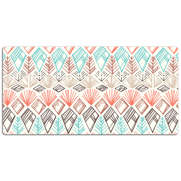 Large desk mat table protector ethnic pattern