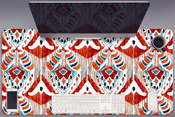 Large desk mat table protector ethnic style