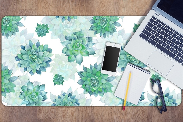 Large desk mat for children Succulents