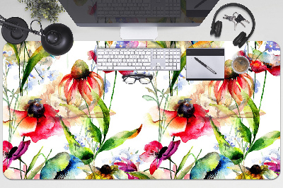 Full desk pad Colored flowers