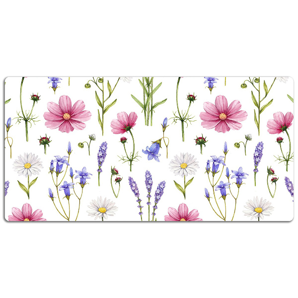 Desk pad Wildflowers daisies