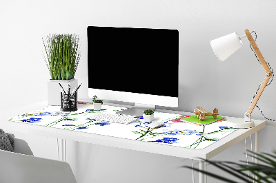 Desk pad painted flowers