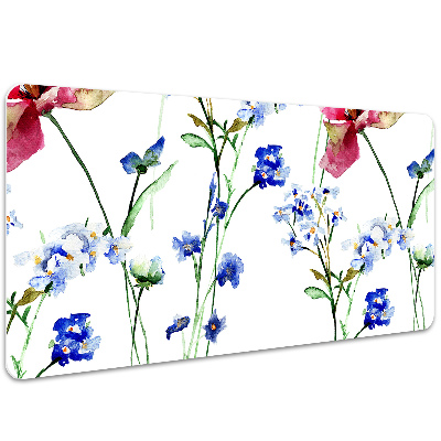 Desk pad painted flowers