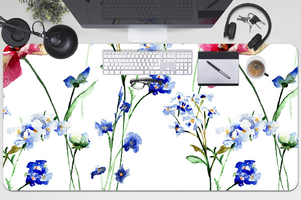 Desk pad painted flowers