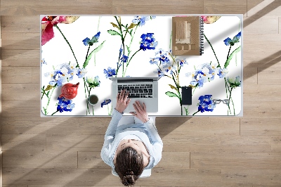 Desk pad painted flowers