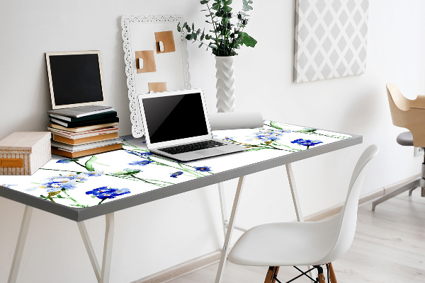 Desk pad painted flowers