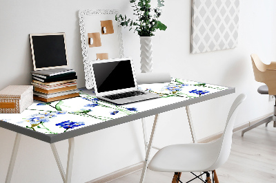 Desk pad painted flowers