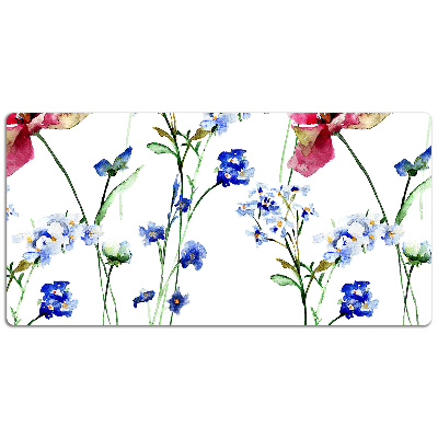 Desk pad painted flowers