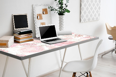 Full desk mat flowery pattern