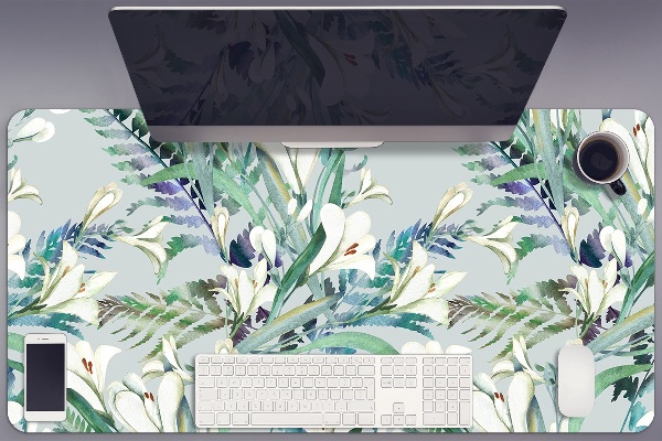Large desk mat for children crocuses