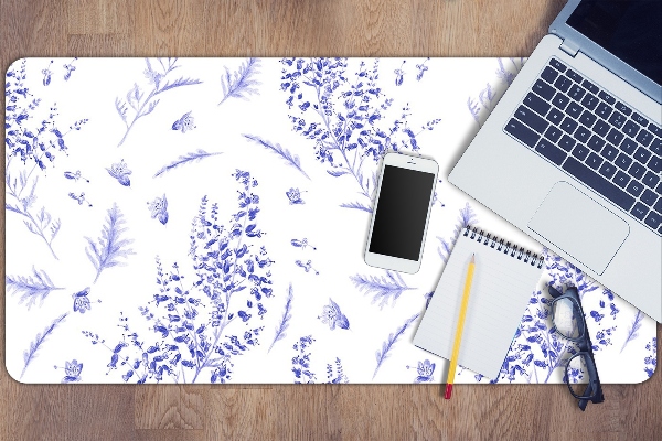 Full desk protector watercolor lavender
