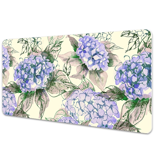 Large desk mat for children Hydrangea