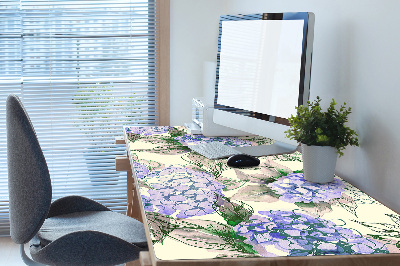 Large desk mat for children Hydrangea