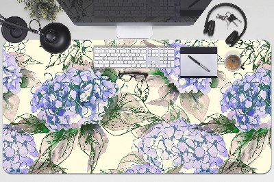 Large desk mat for children Hydrangea