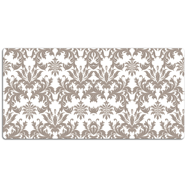 Large desk mat table protector baroque pattern