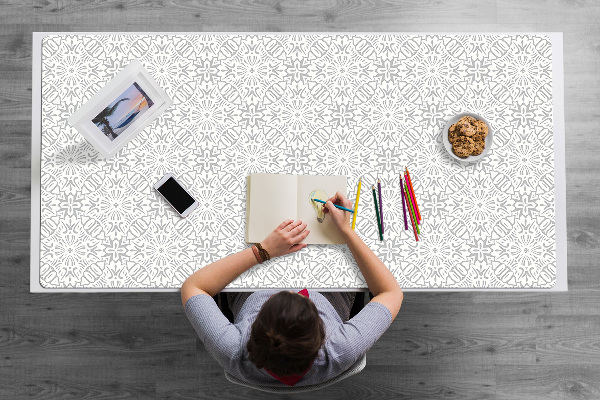 Full desk pad floral ornament
