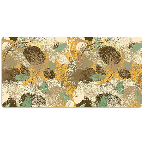 Large desk pad PVC protector retro art