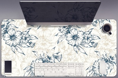 Desk pad floral art