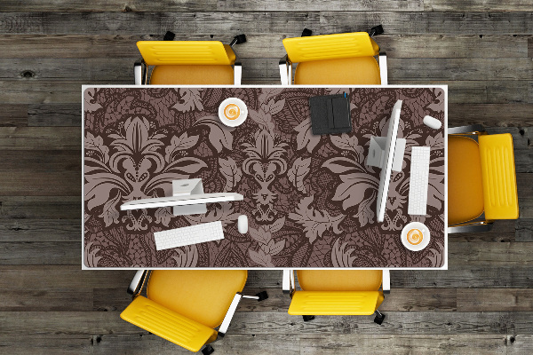 Full desk protector Style damask pattern