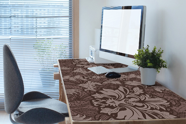 Full desk protector Style damask pattern