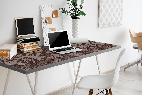 Full desk protector Style damask pattern