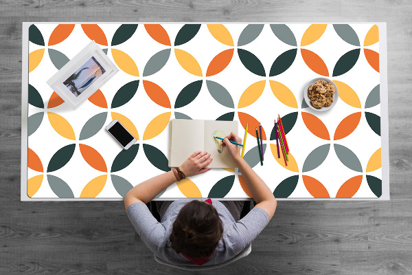 Full desk pad geometric wheels