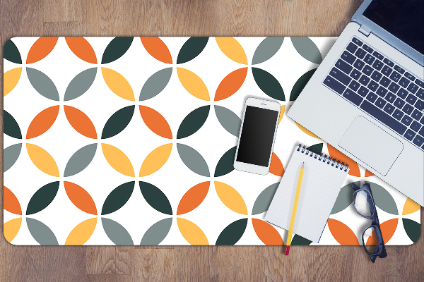 Full desk pad geometric wheels